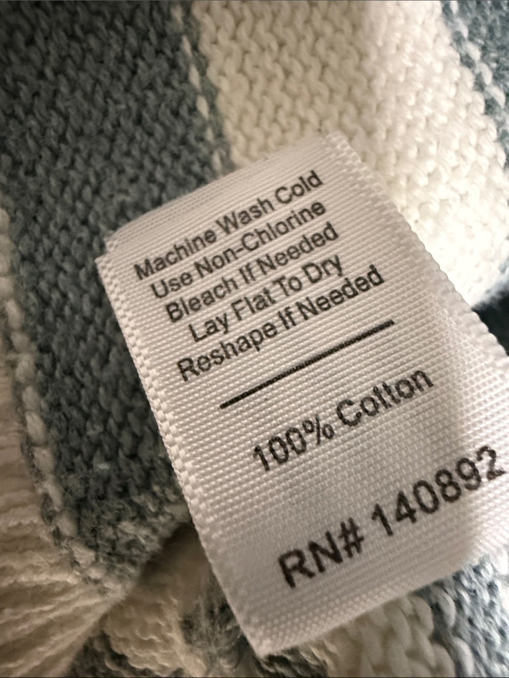 Marine Layer Cream and Sage Striped Crewneck Sweater - Picture 3 of 9
